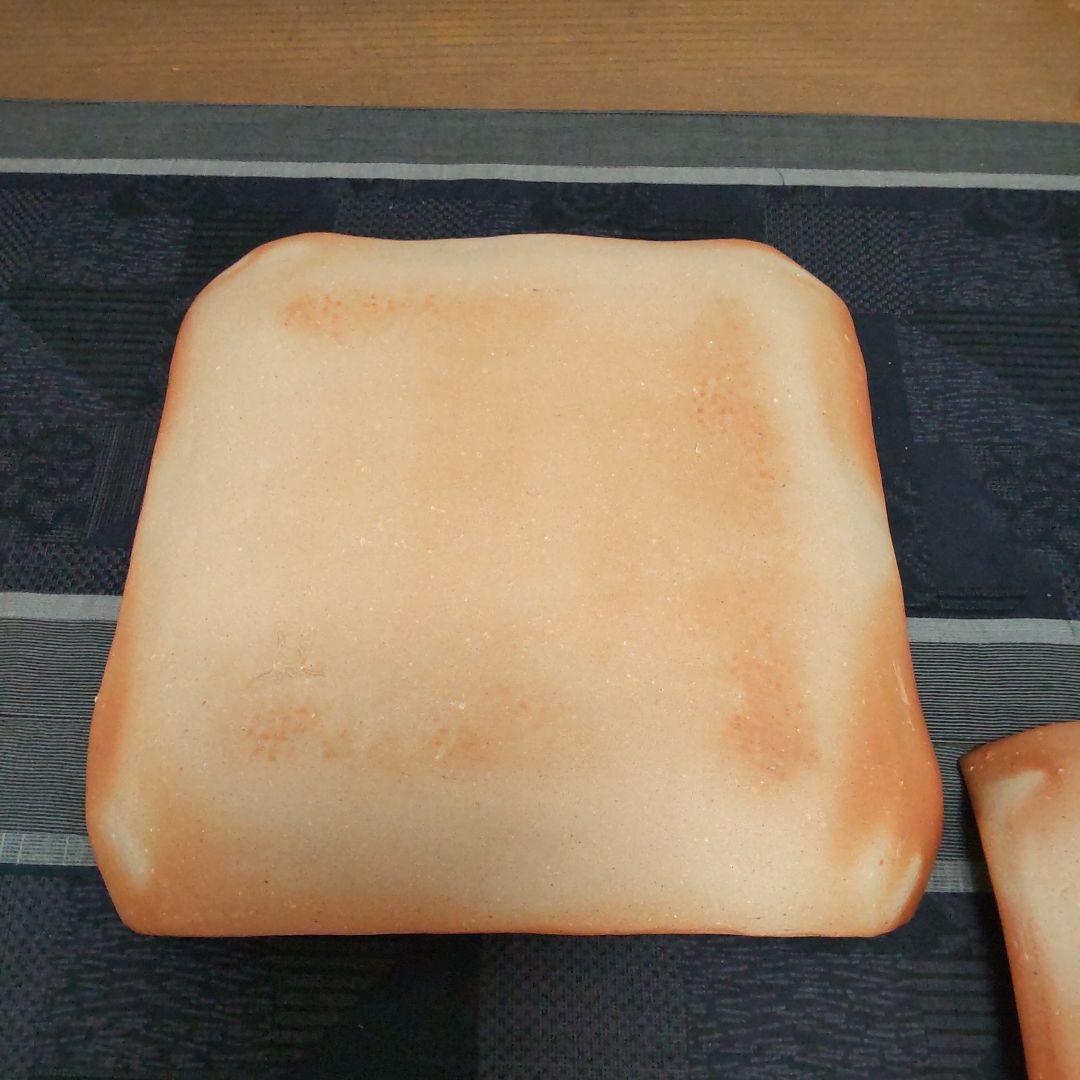 キレイな四方皿 2枚 備前焼 B