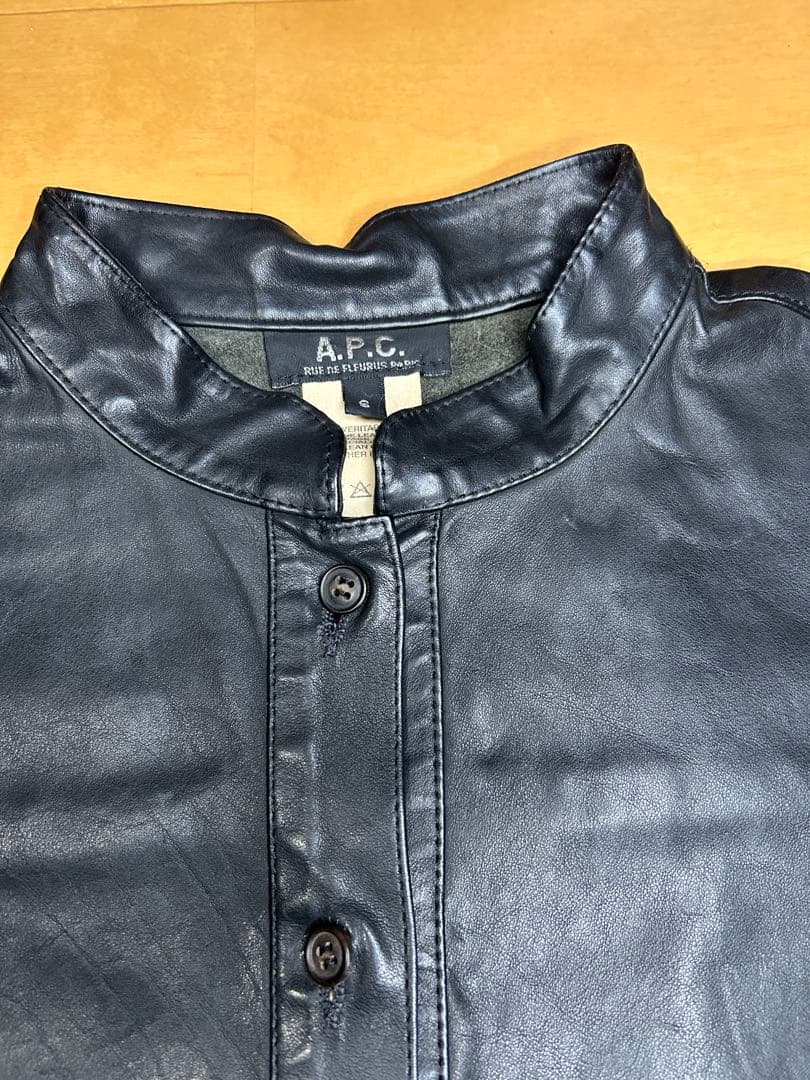 90s' France製 A.P.C. Lamb leather shirts