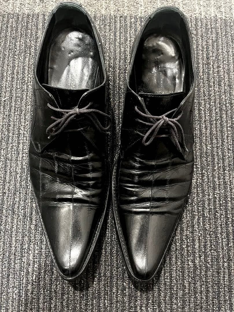 ドルチェ＆ガッバーナ 靴　黒　26.5 イールスキン ビジネスシューズ