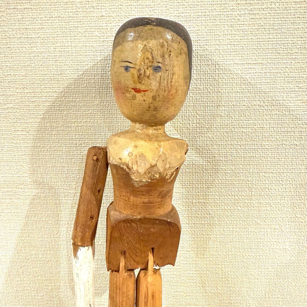 【SALE】ドイツ アンティークペグドール Grodnertal 木の人形