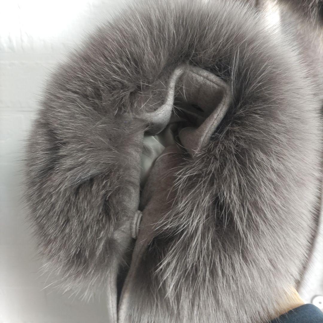 専用✨sagafurs サガ 　ファー　fox　ポンチョ ケープ コートカシミヤ