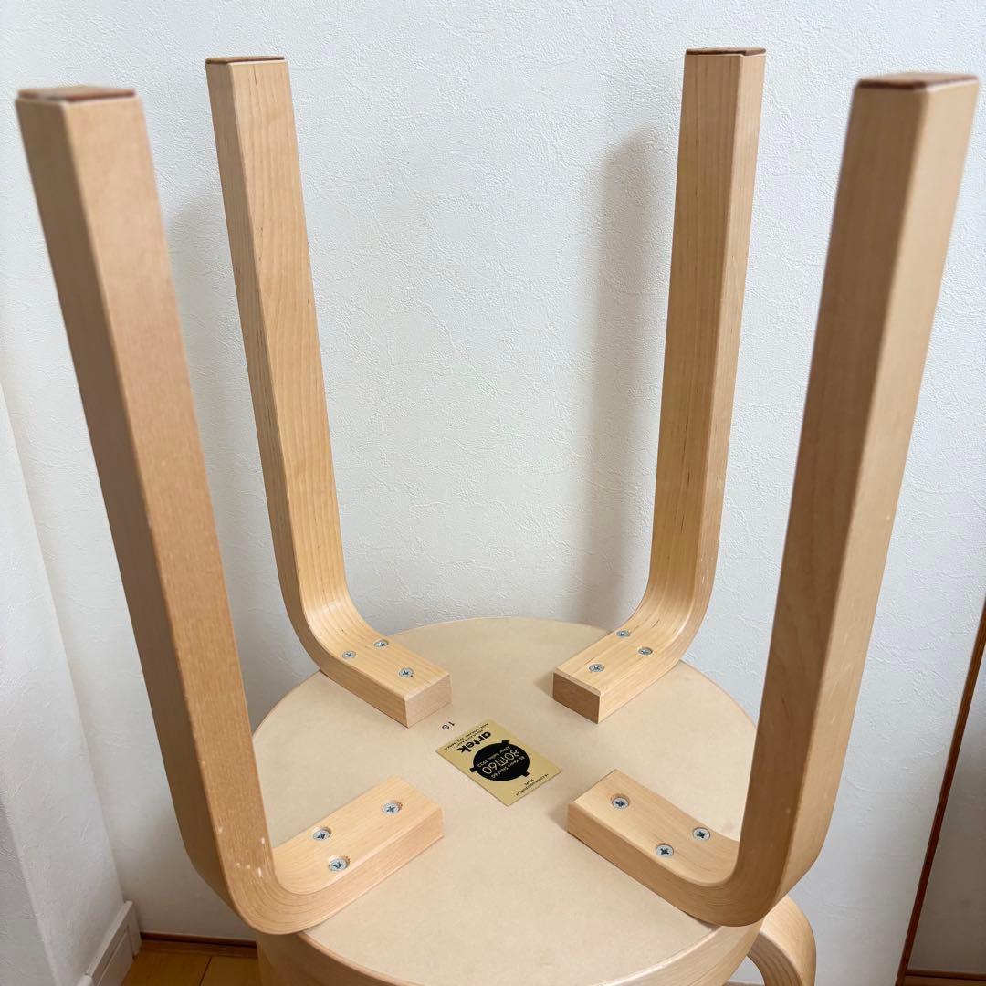 【廃盤色】スコープ別注 リノリウム アルテック スツール 4本脚 E60 1脚