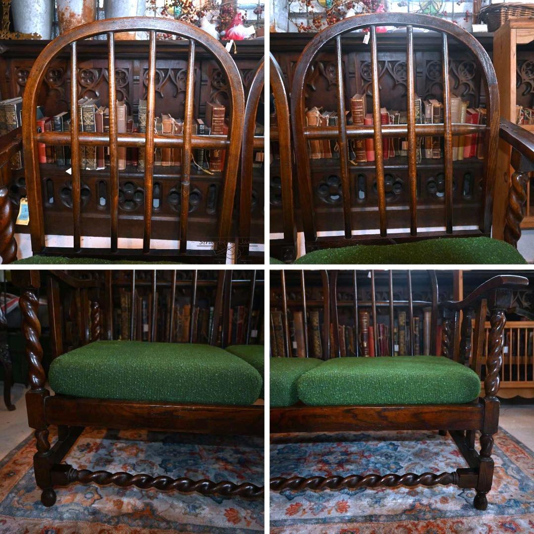 L3710-54 英国アンティーク ソファ ホールベンチ 2人掛け ソファベンチ