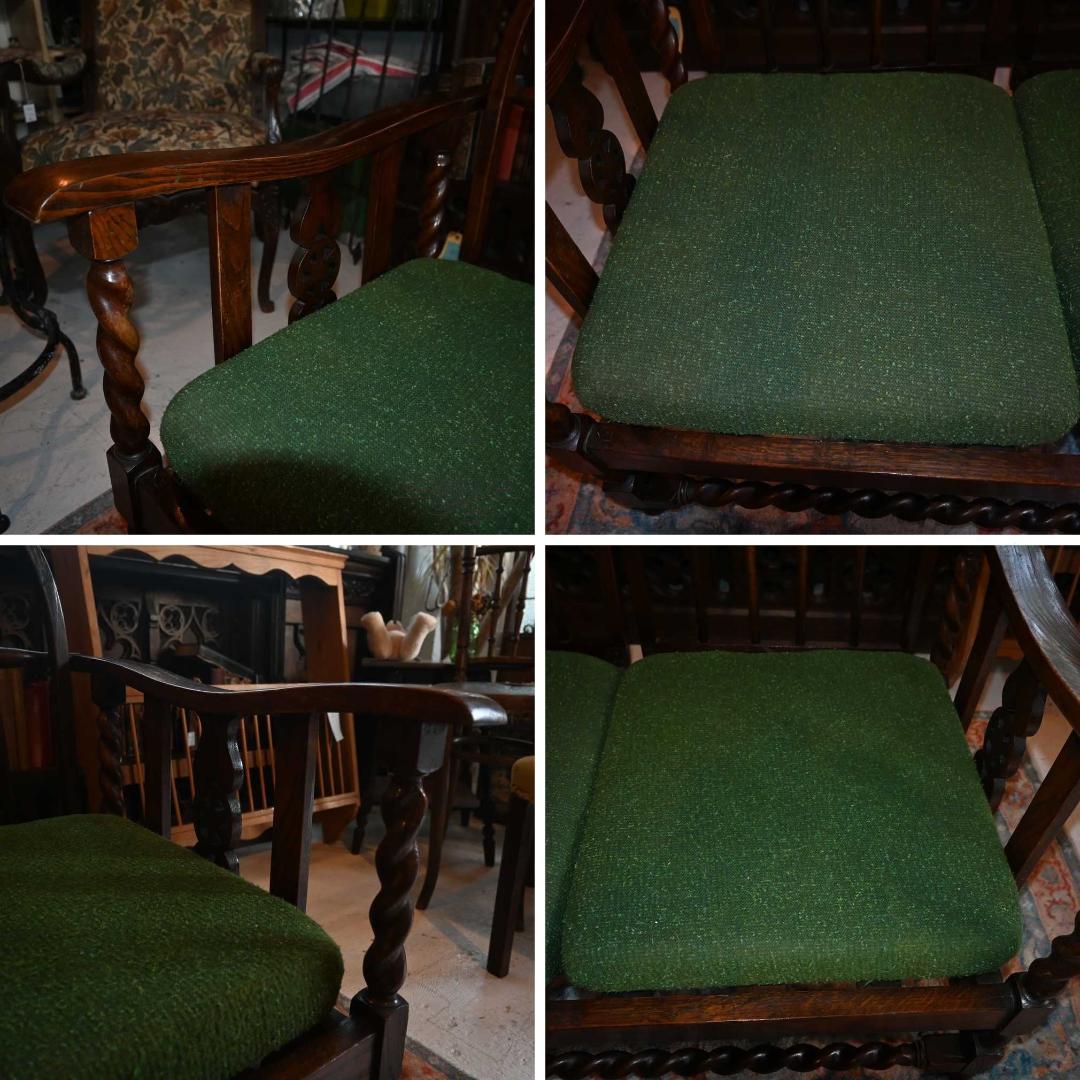 L3710-54 英国アンティーク ソファ ホールベンチ 2人掛け ソファベンチ