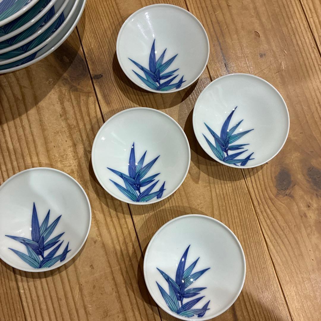 十三代 今泉今右衛門 皿 セット 食器 笹絵飾皿