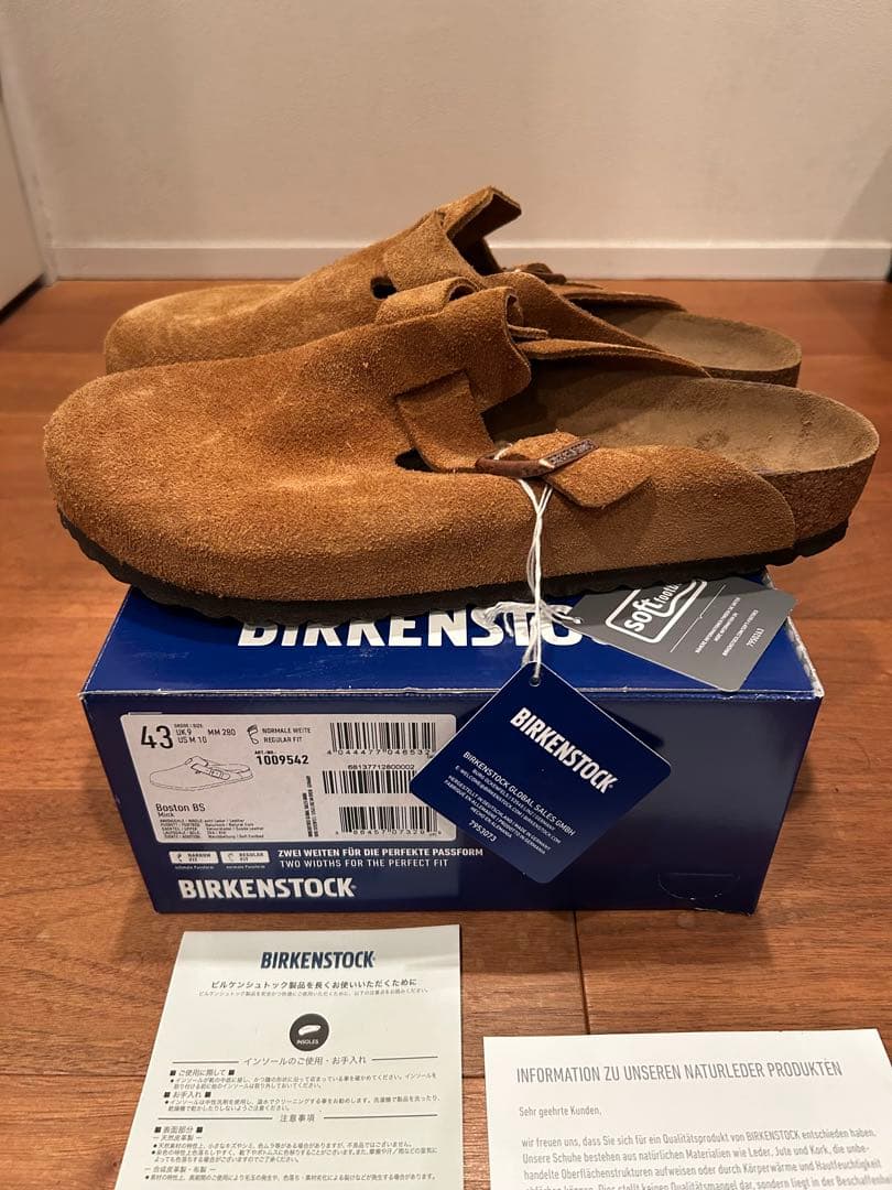 国内正規品BIRKENSTOCK BOSTON MINKスエード 43