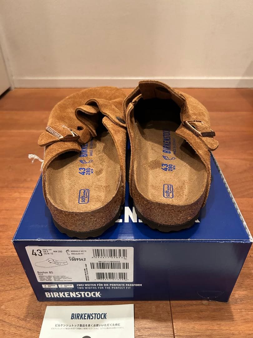 国内正規品BIRKENSTOCK BOSTON MINKスエード 43