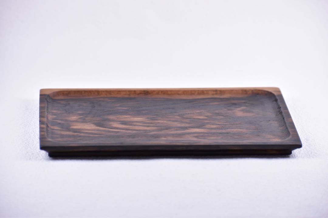 No.336黒柿孔雀杢のトレー