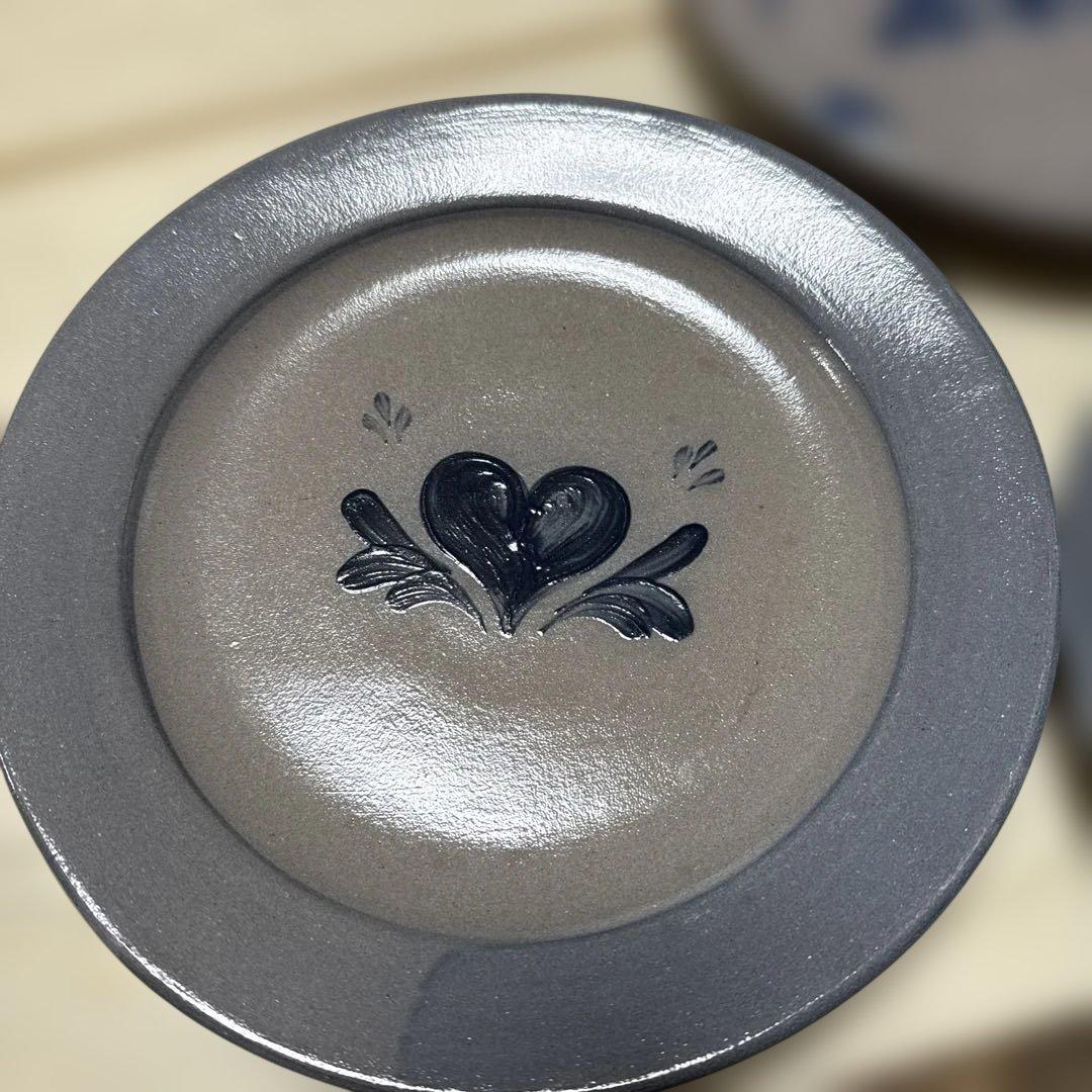 アントステラ　パイ皿　ハートデザイン皿二枚食器セット 3枚