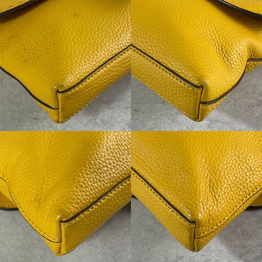 ✨美品✨トリーバーチ　ショルダーバッグ 2way マックグロー　レザー　イエロー