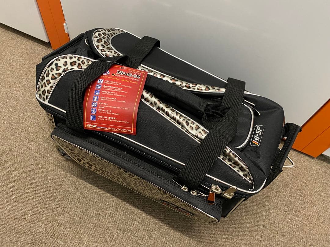 ✨超美品✨HI-SP 2個用キャリーバッグ（豹柄）XB145-CH オマケ付き