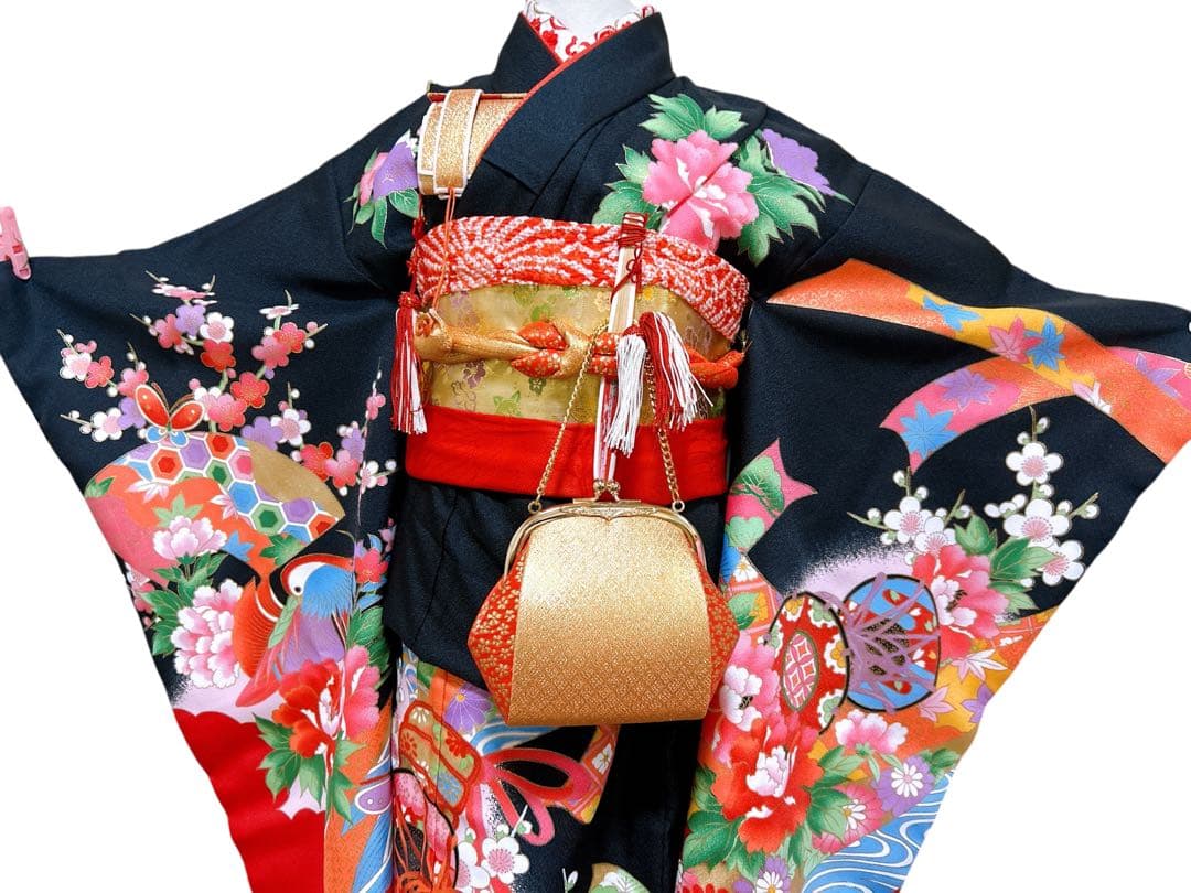 黒×ゴールド♡七五三　7歳　女の子　フルセット　一式