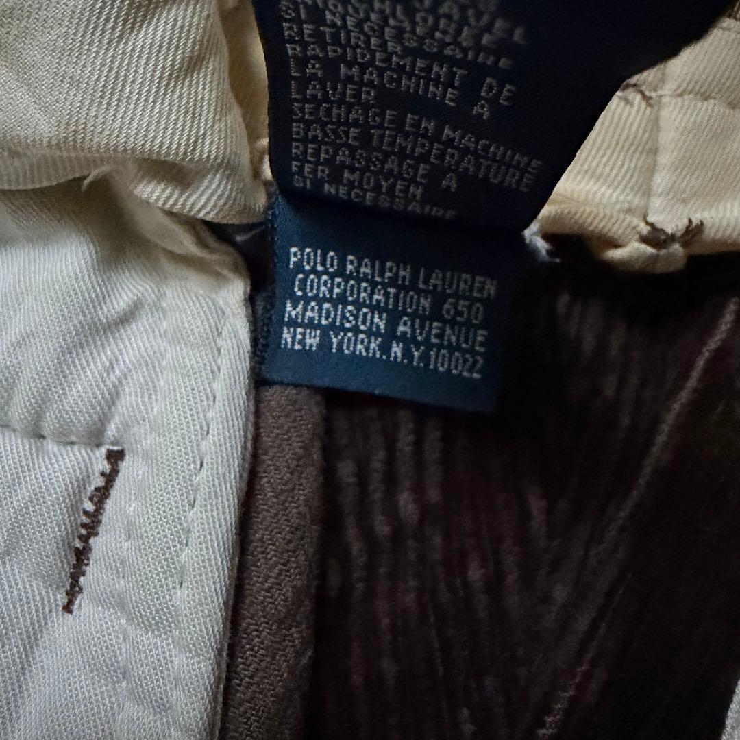 90s RalphLauren 太畝コーデュロイパンツ ヴィンテージ ポロコーズ