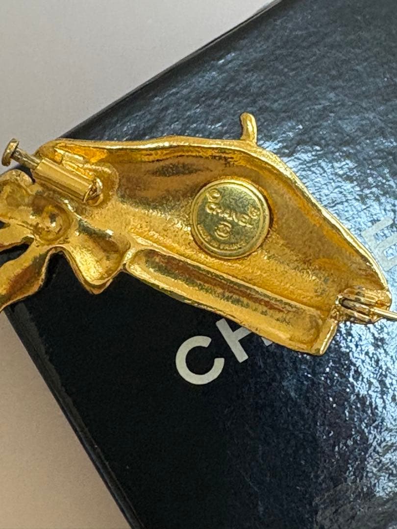 CHANEL ベレー帽　ブローチ　正規品