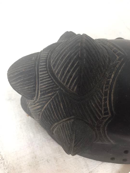 アフリカ　バウレ族　仮面　マスク　アンティーク　ヴィンテージ