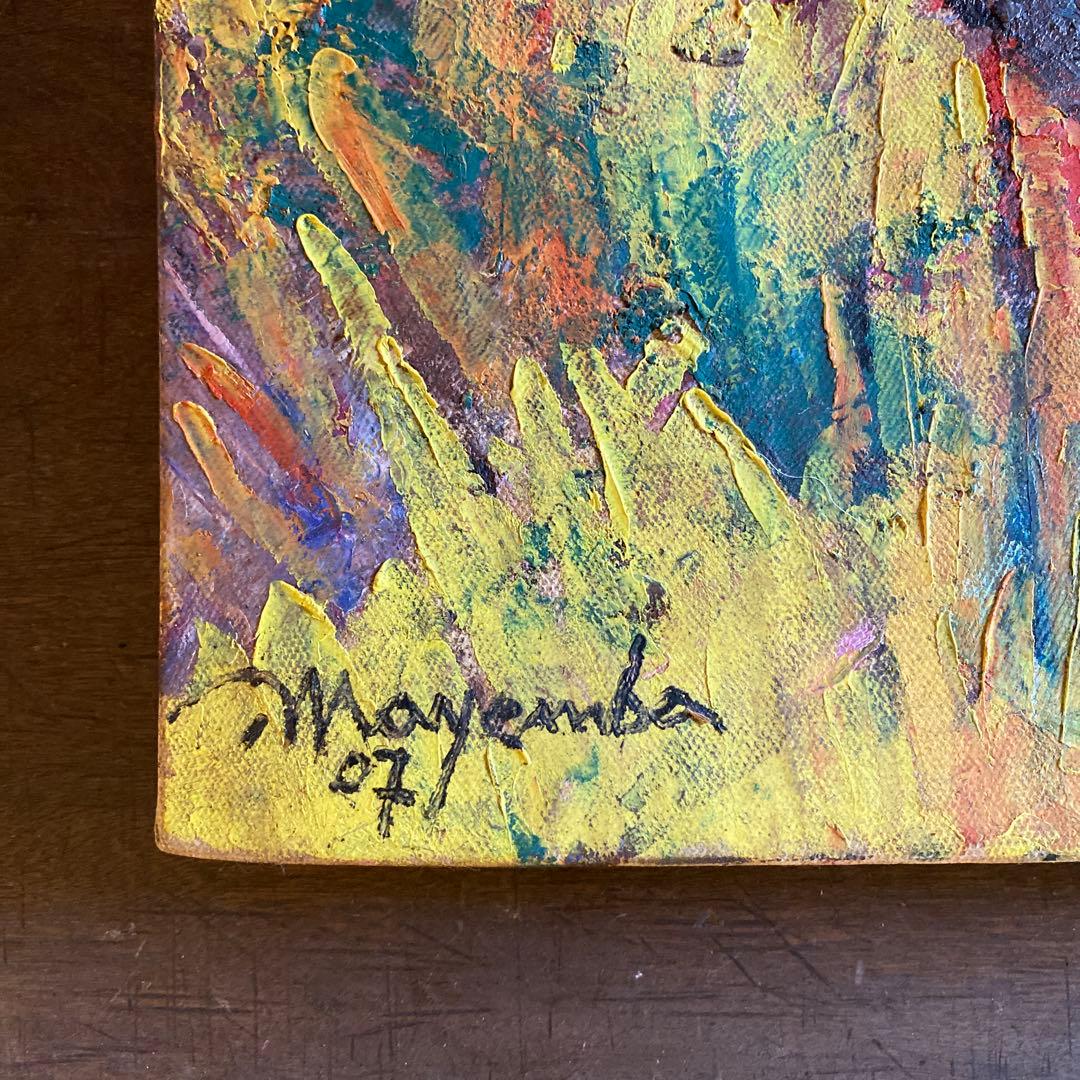 絵画　アート　美術作品　アフリカの女性