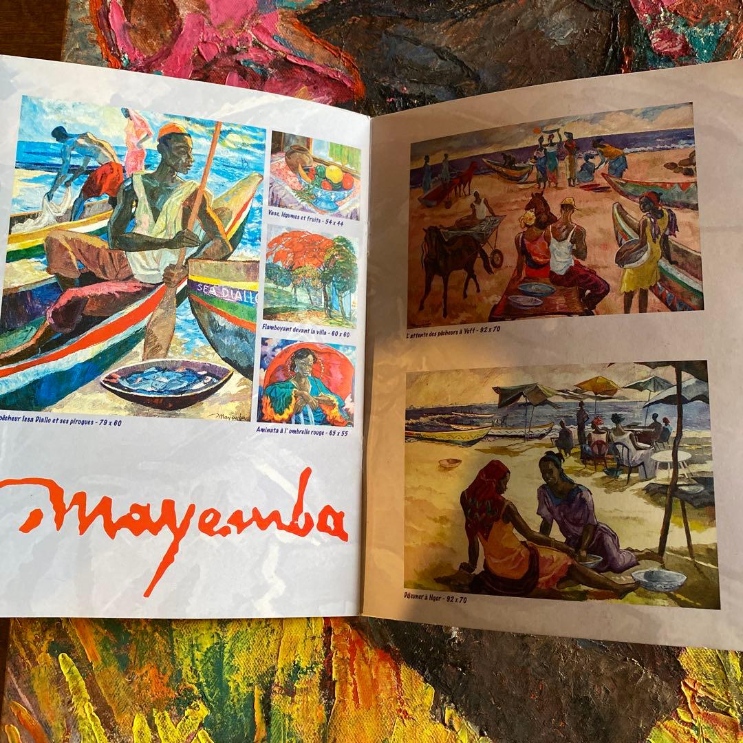 絵画　アート　美術作品　アフリカの女性