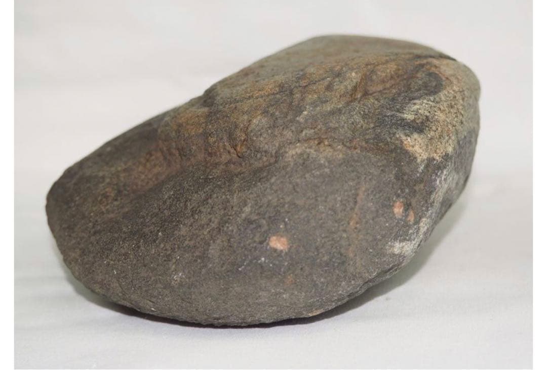 送料無料 水石愛好家蔵品放出 ★大珍品★古梅のある石　天然石・名石　唐木台座