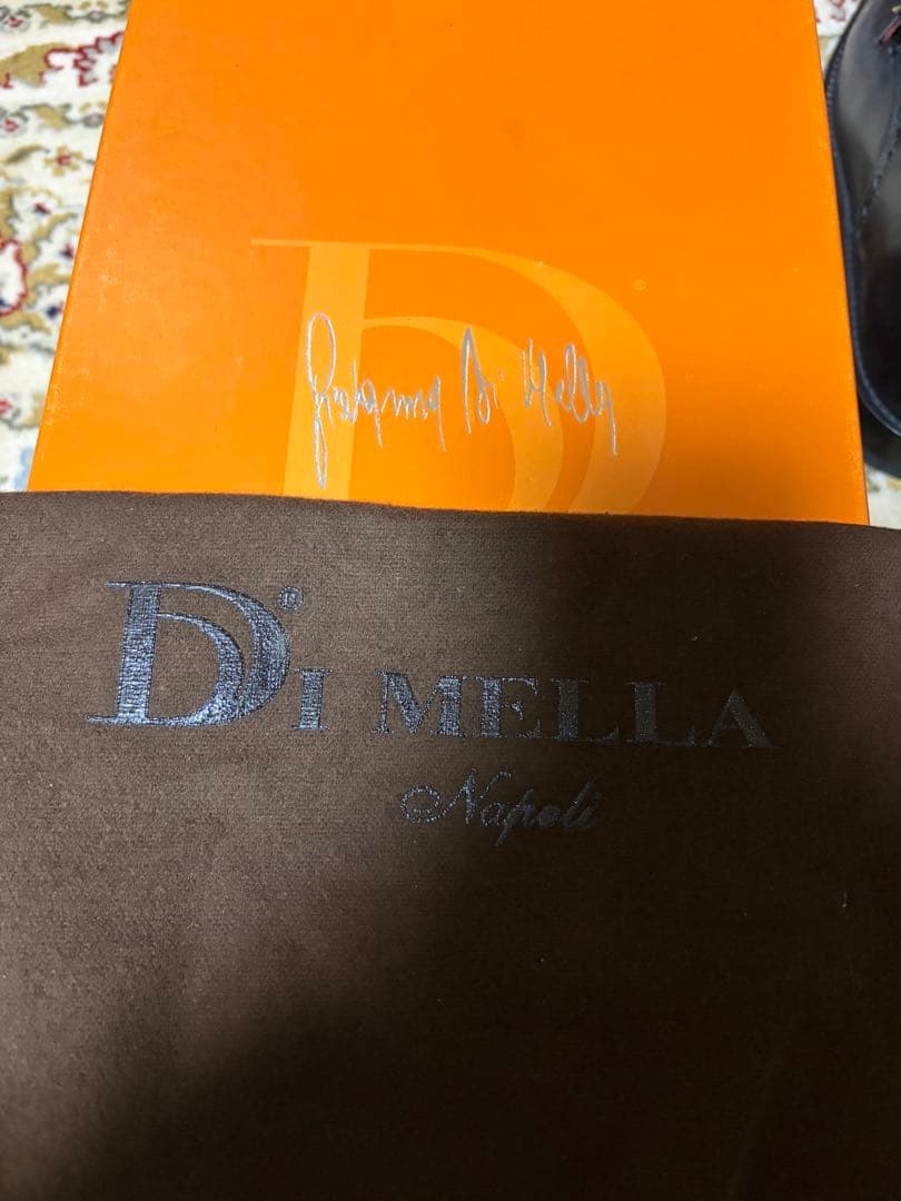 ディ メッラ 黒 ダブルモンクストラップ ビジネスシューズ