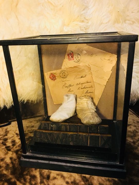 アンティーク ガラスケース ディスプレイ