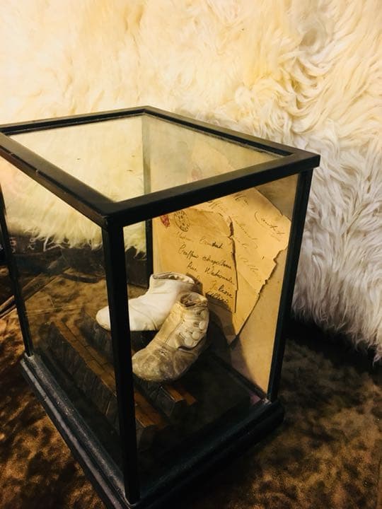 アンティーク ガラスケース ディスプレイ