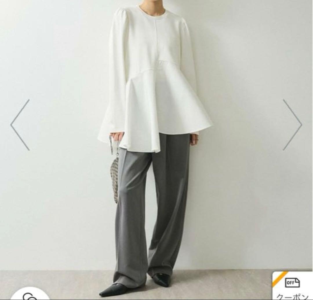 フリルペプラムロングスリーブカットソー/アダムエロペ