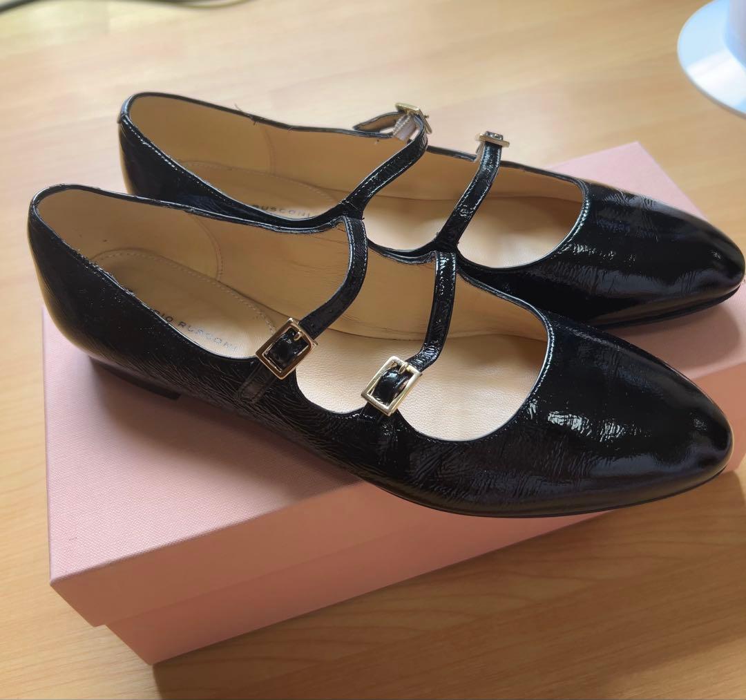 FABIO RUSCONI 【美品】メリージェーンシューズ黒