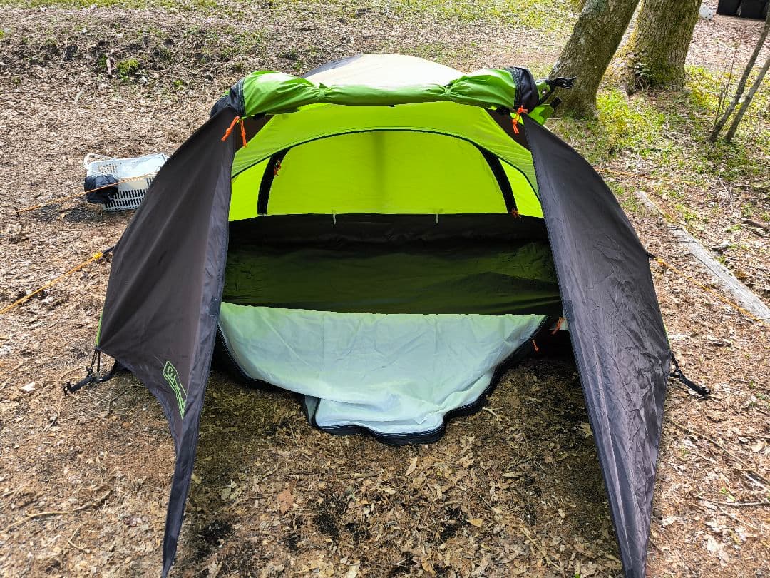 【美品☆使用2回】ColemanツーリングドームSTコールマンコンパクト緑カーキ