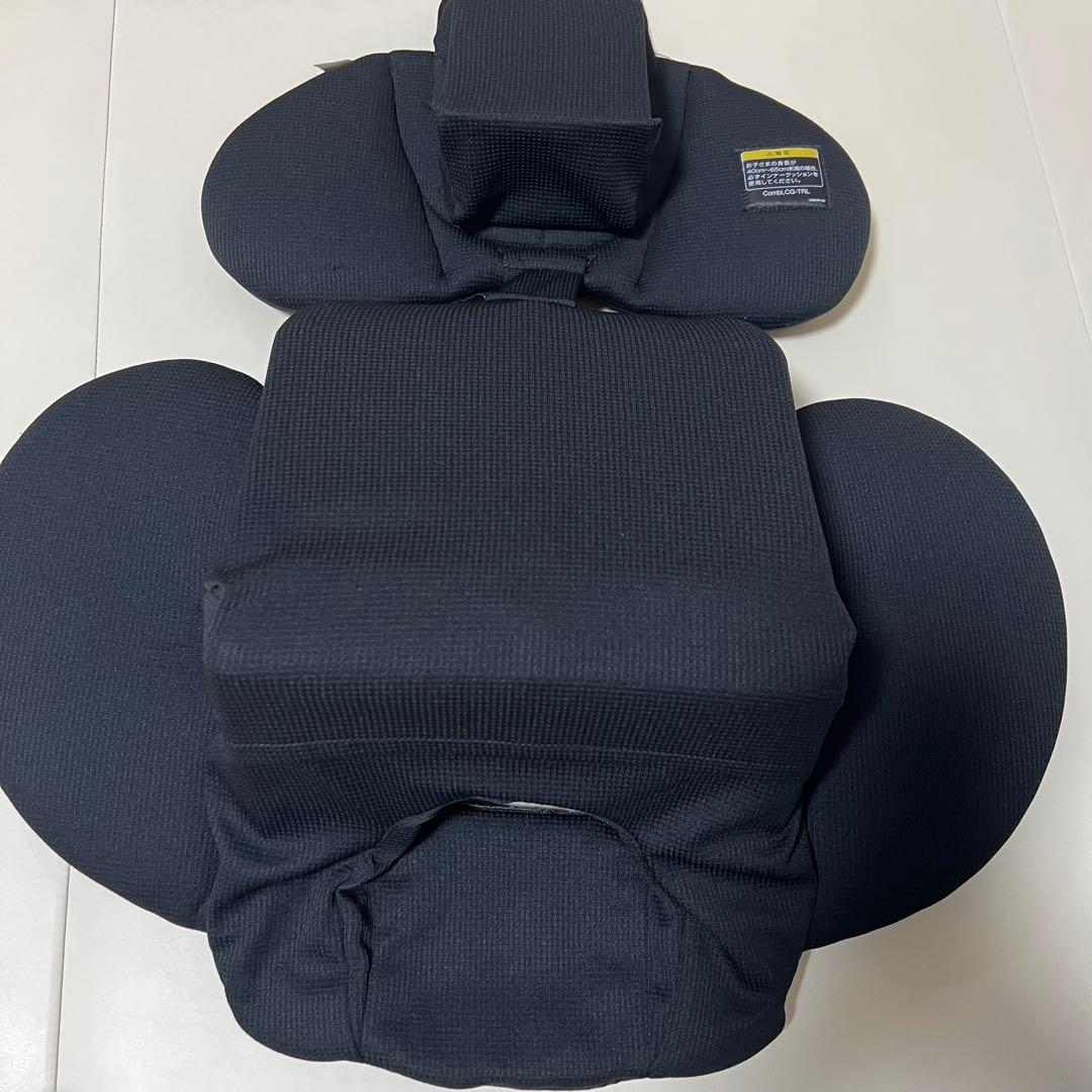 ミラー＆スマホホルダー付Combi チャイルドシート 黒　ザエス　the s