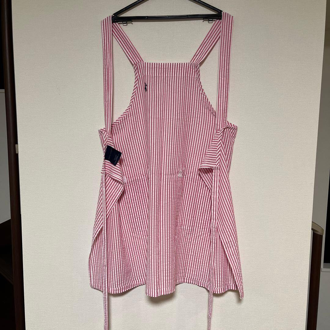 ★美品★ ラルフローレン　エプロン　サッカー生地