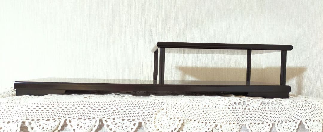 セール✨高級唐木　飾り棚　銘木黒丹　黒檀　未使用美品