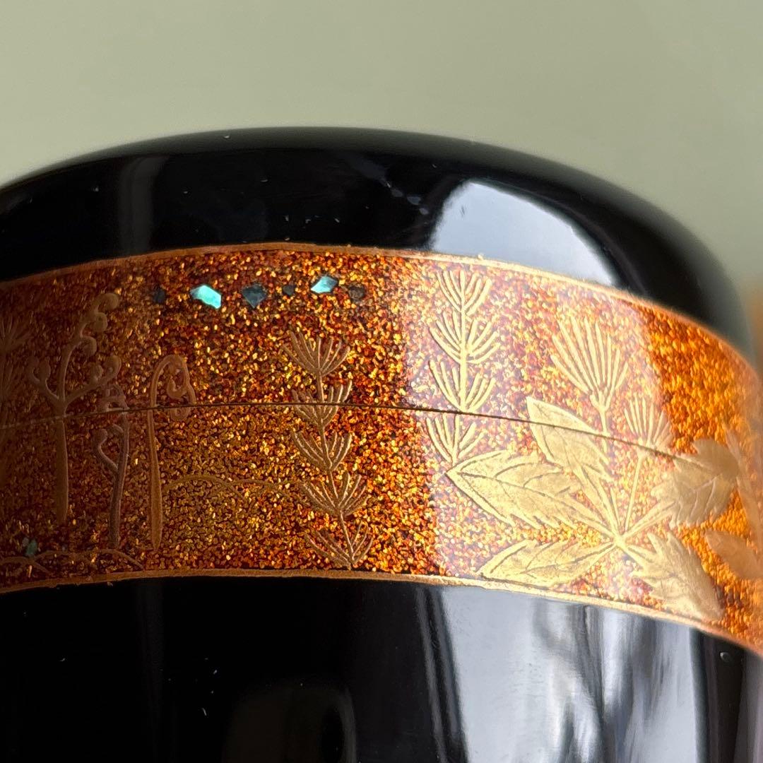 大棗 奥原祥雲造 春秋蒔絵 茶道具 共箱