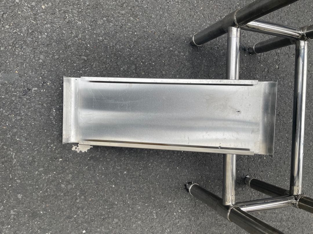 業務用　作業台　バックガードあり　フライヤー置き　美品　新店舗