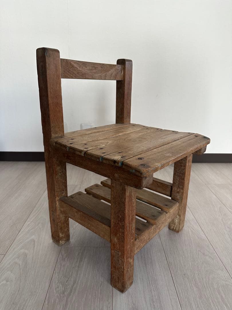 小学校ヴィンテージ 椅子アンティーク　ムチャチャkeikiii 木製アッシュペー