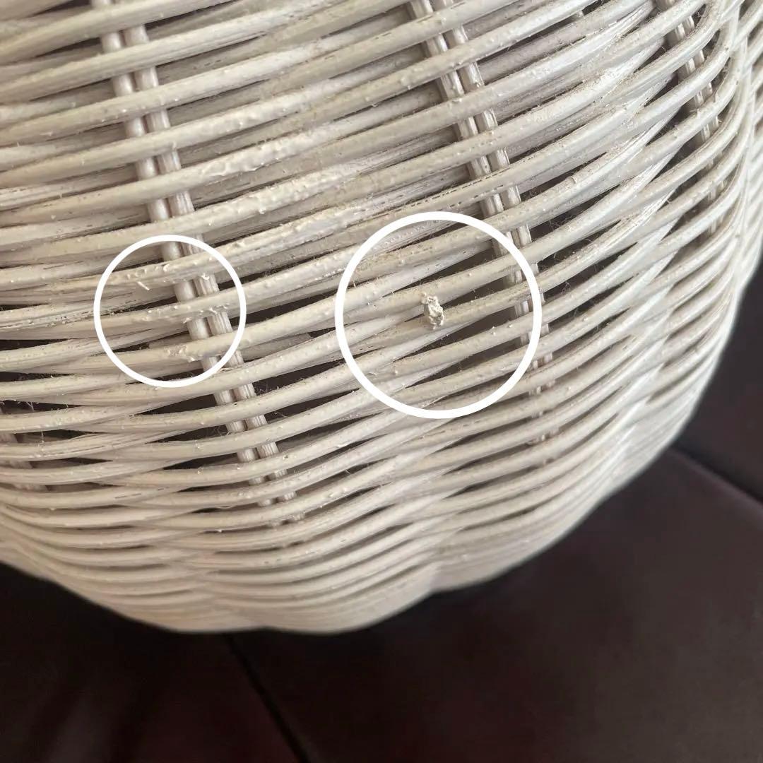 Francfranc ホワイト ラタン シェル フロアスタンド ランプ 貝殻