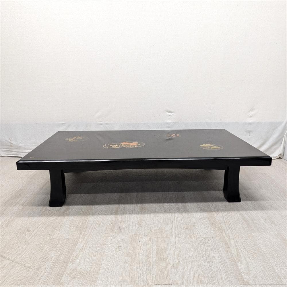 輪島塗　伝統工芸　座卓　座敷机　ローテーブル　テーブル　食卓　座敷　蒔絵　漆塗り