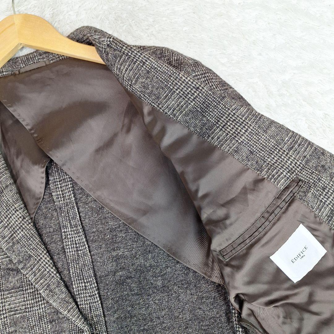 エディフィス　トラベルスーツ　セットアップ　グレンチェック　L