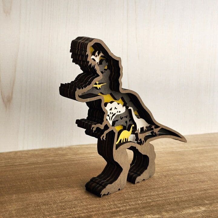 木製置物】ティラノサウルス恐竜★ジュラシックワールド グッズ置物 雑貨オブジェ