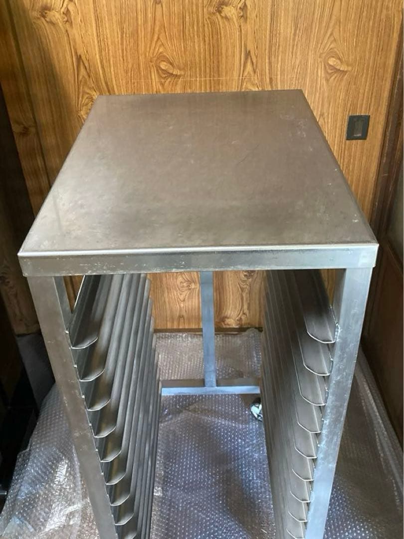 業務用トレイラック パンラック　キャスター付き　ベイキング天板ラック　12段