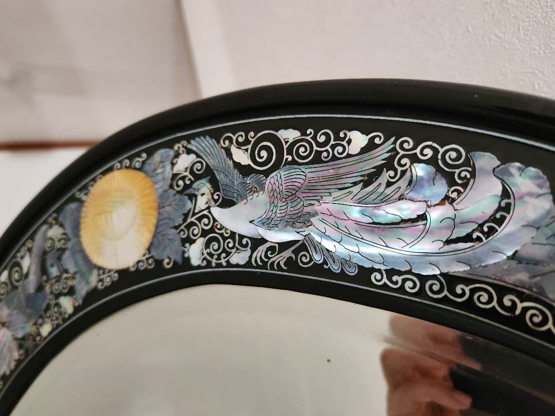 希少螺鈿の鏡台　高級家具アンティークヴィンテージ古道具骨董美術品