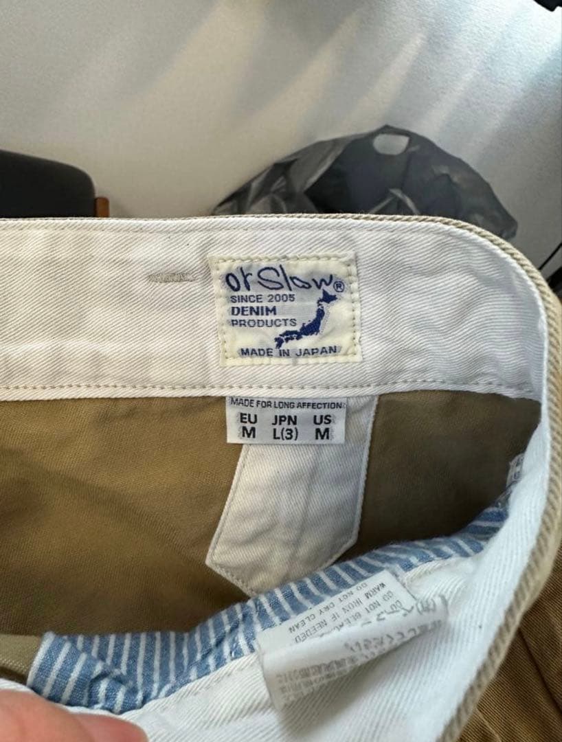 orslow BILLY JEAN コットンチノトラウザーズ