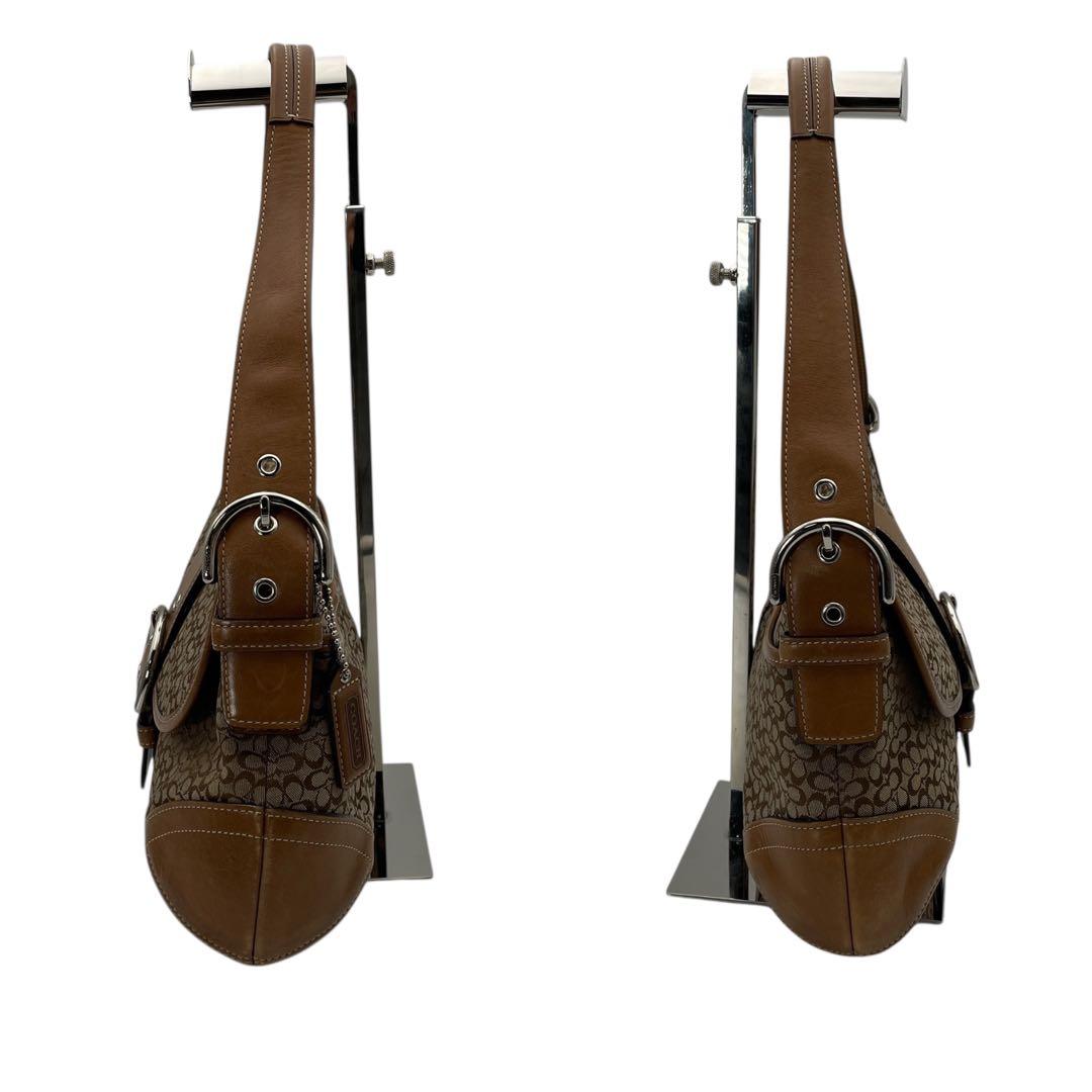 コーチ キャンバス ショルダーバッグ ワンショルダー ブラウン ソーホー