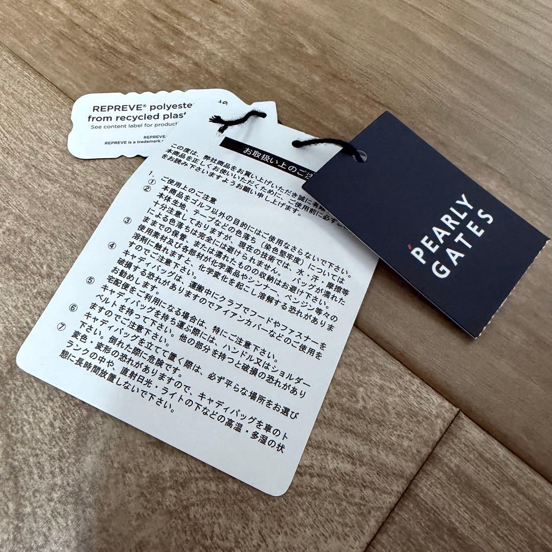 限定品 未使用「PEARLY GATES」ワッペンスタンド式キャディバッグ