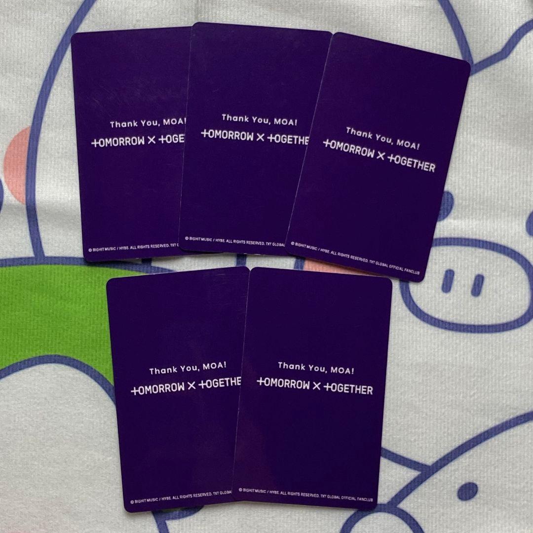 2024 TXT FC MOA membership アンケ一トセット全員5枚