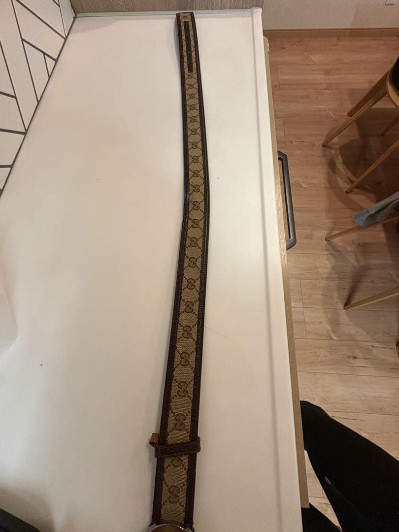 GUCCI GGパターン レザーベルト