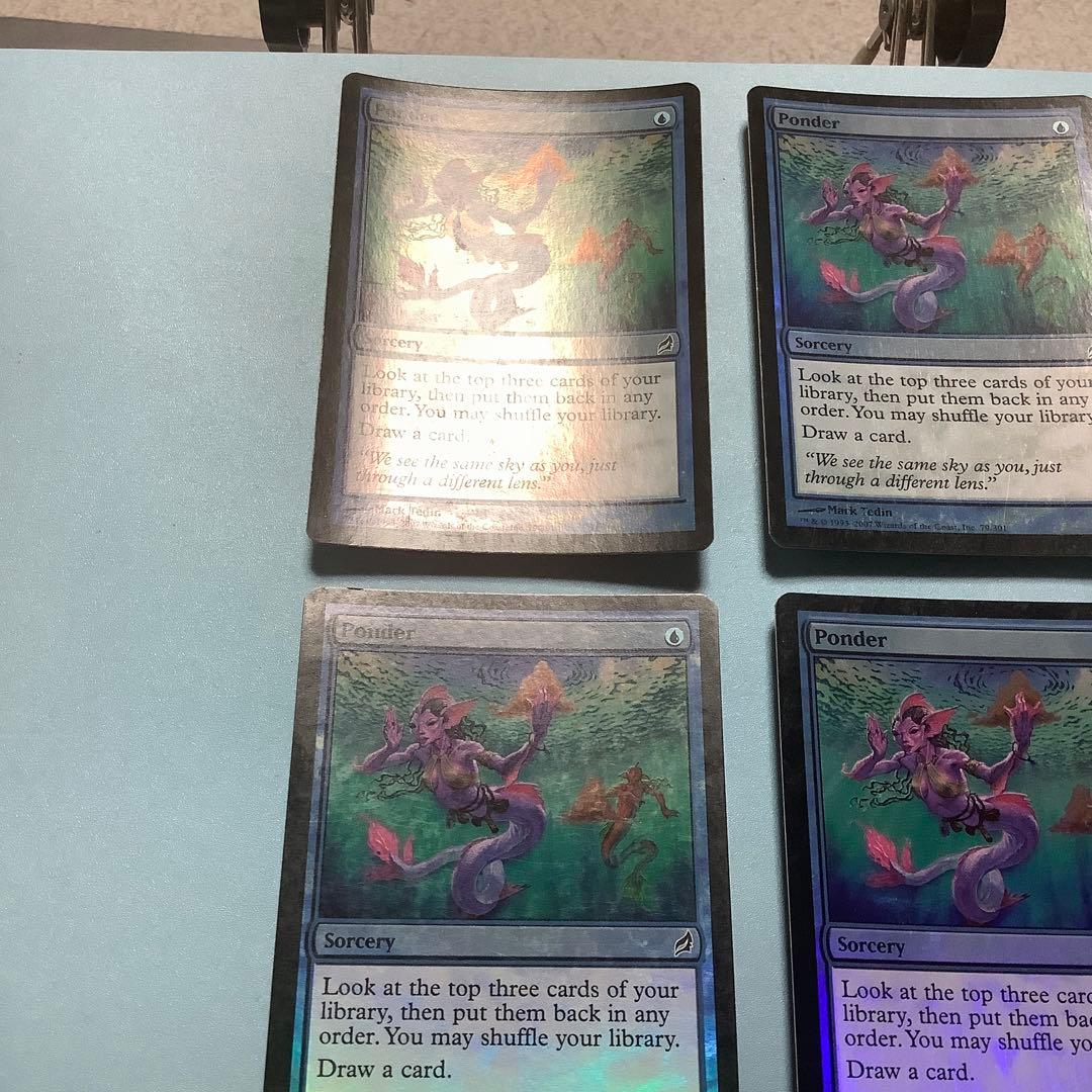 *バラ売り可*  思案/Ponder  LRW英語foil 4枚セット