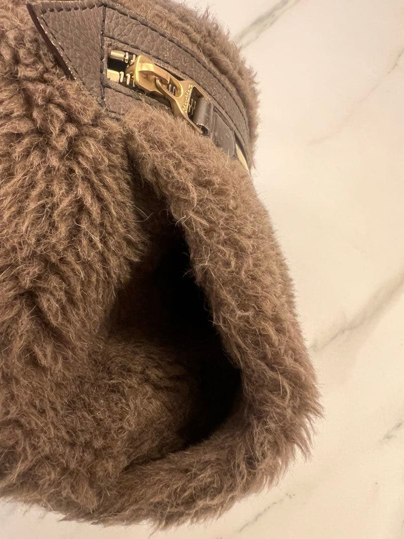 Max Mara テディベア　ブラウンボディバッグ