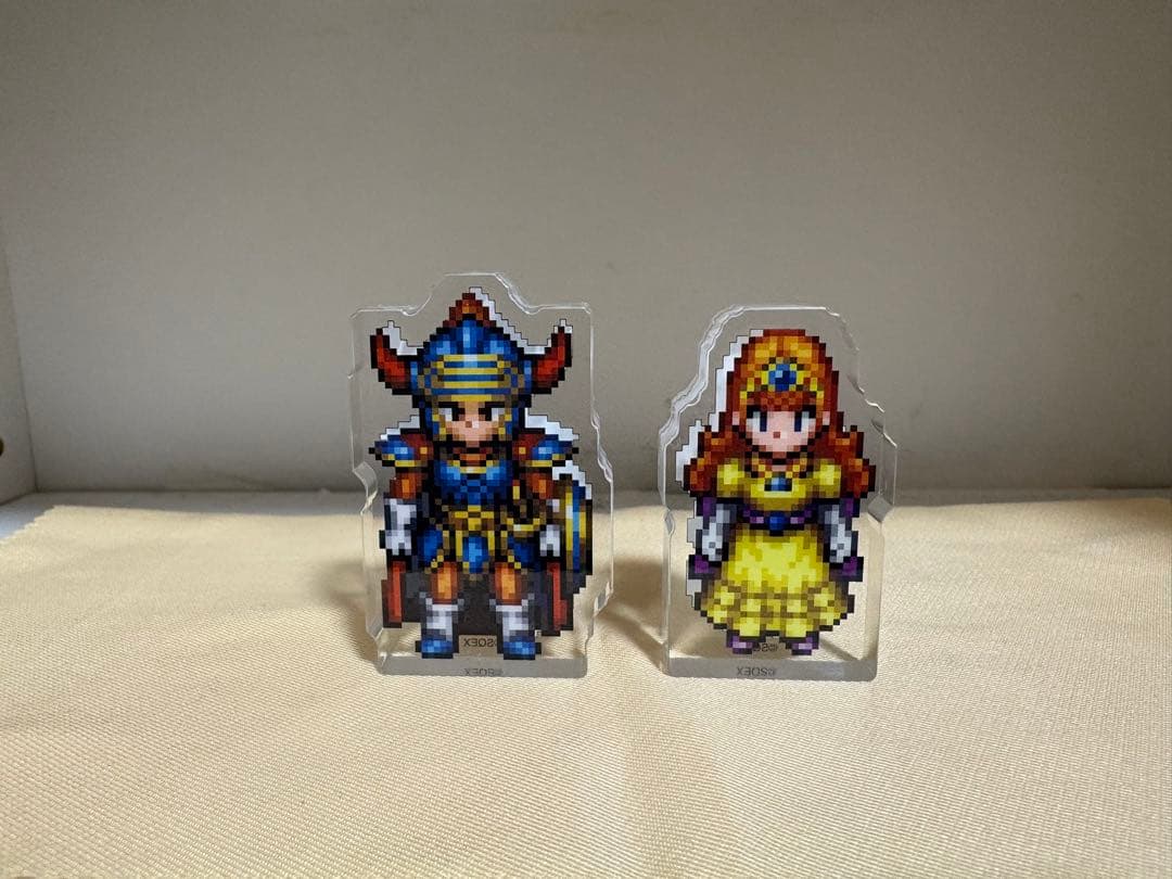 ドラゴンクエストⅠ.Ⅱ アクリルブロック 勇者 ローラ姫 ロトの子孫 勇者セット