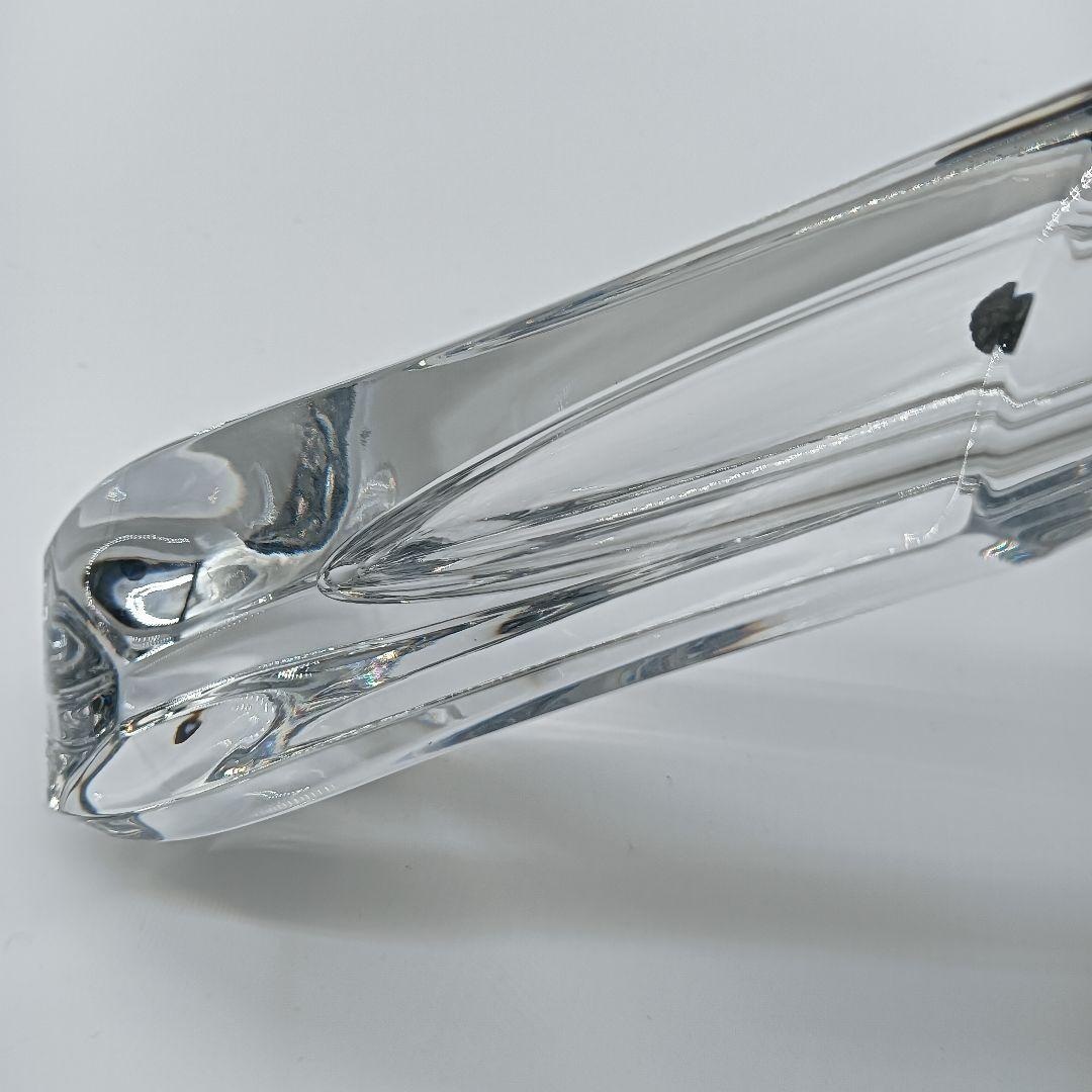 美品　Baccarat　ローズ　花瓶　フラワーベース　一輪挿し　ガラス　希少