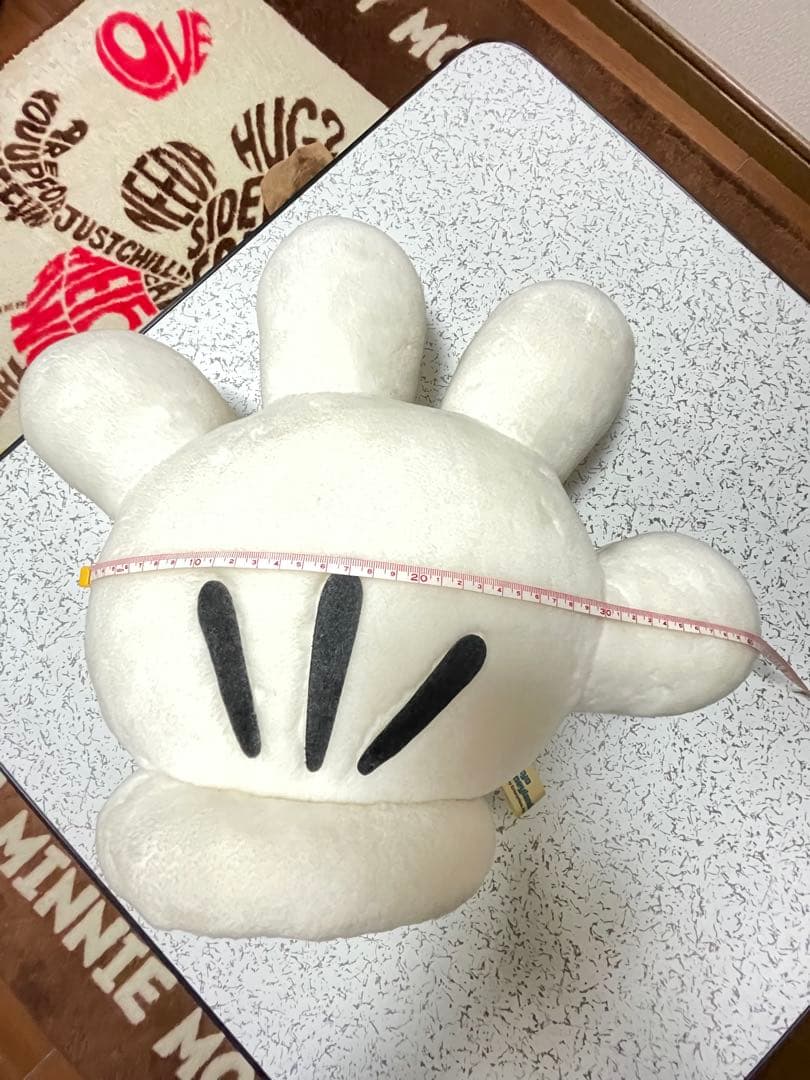ミッキーマウス　手　ぬいぐるみ　東京ディズニーランド　日本製　スタンド型　大きい